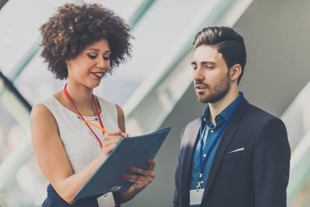 istock Business people attending a conference 646214904