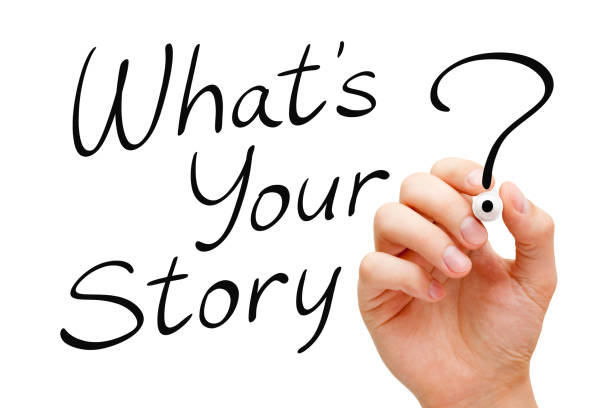 istock What Is Your Story Handwritten On White 646221640