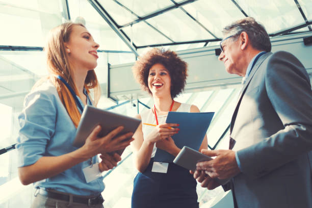 istock Business people at conference, coffee break 646221678