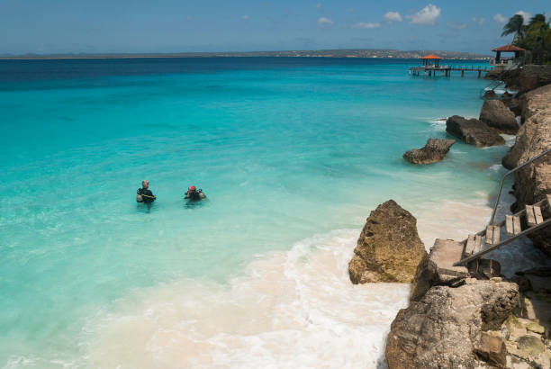 Caribbean paradise stock photo