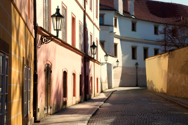 istock Historical lane in Prague 646235234