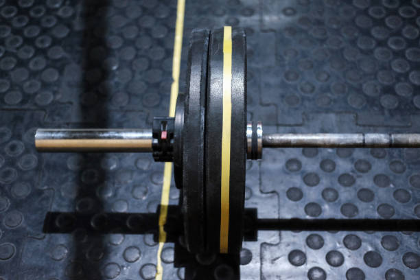istock Barbell / gym box equipment 646242028