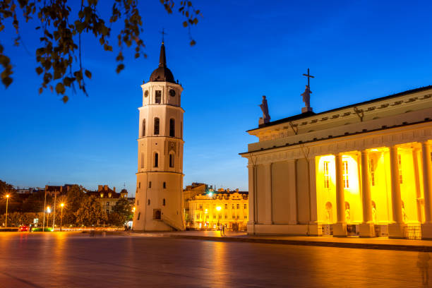 istock Vilnius Cathedral and bell tower. 646247414
