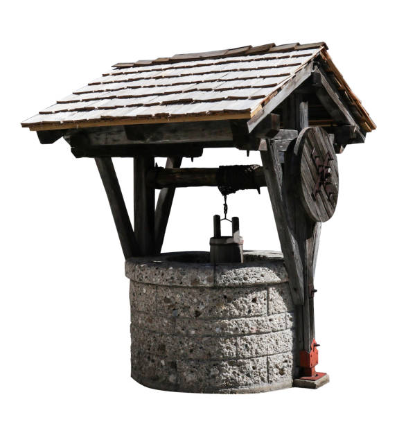 istock well and bucket cutout for making composite photograph 646252482