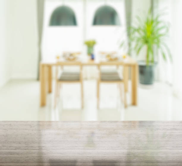 istock granite table top and blur of dining table and chairs 646277700