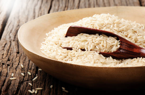 istock pile of brown rice 646281084
