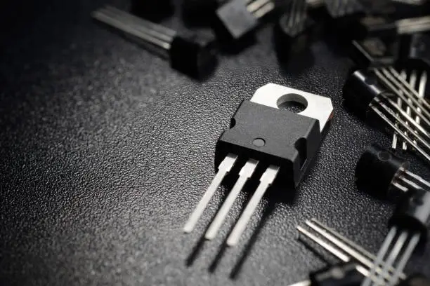 Photo of Black power transistors