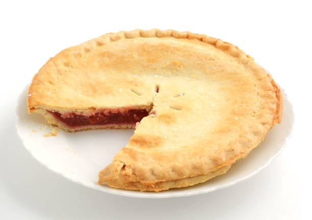 istock Strawberry rhubarb pie 646294058