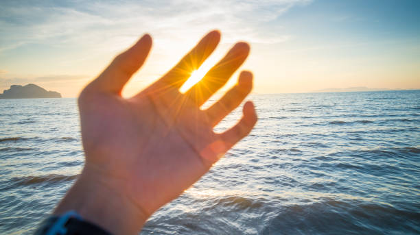 istock Beautiful sunset at tropical sea 646299148