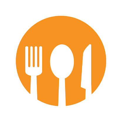 restaurant icon isolated vector
