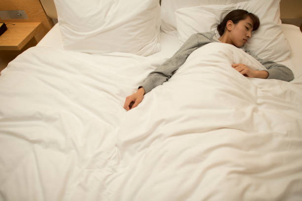 istock Young Asian women's bedroom 646337800