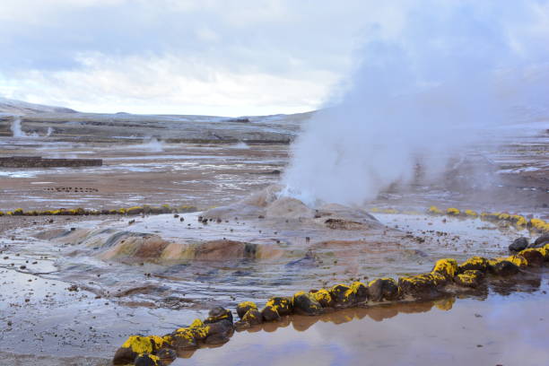 istock Snowing in Geyser el Tatio, Atacama desert, Chile 646338672
