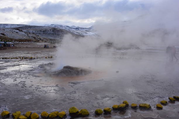 istock Snowing in Geyser el Tatio, Atacama desert, Chile 646340290
