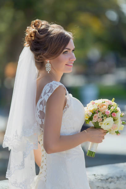 istock Portrait of bride 646345352