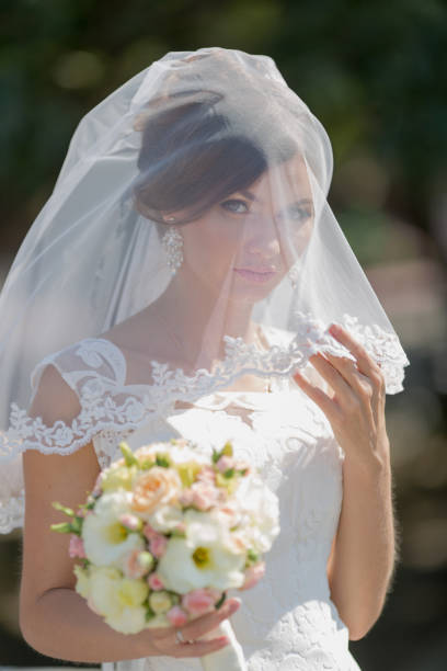 istock Portrait of bride 646345412