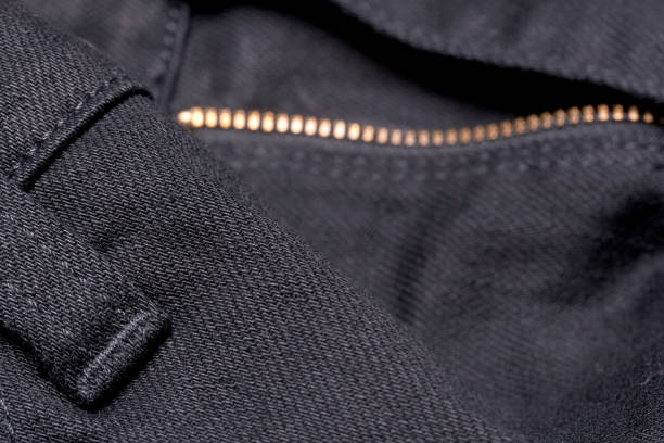 istock Texture of black jeans 646360466