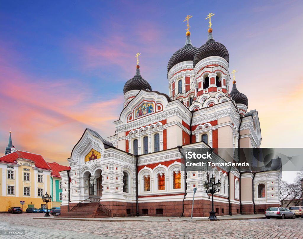 Tallinn, Alexander Nevsky Cathedral, Estonia Tallinn Stock Photo