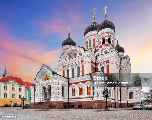 Tallinn Alexander Nevsky Cathedral Estonia Stock Photo - Download Image Now - Tallinn, Estonia, Cathedral