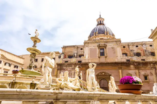Photo of The Praetorian Fountain in Palermo, Italy