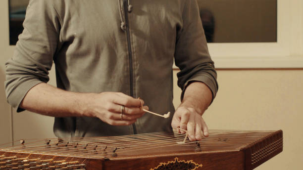 istock The ethnic musical instrument - santur 646369412