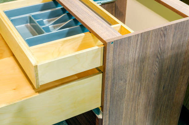 istock Assembling of furniture for kitchen 646370178