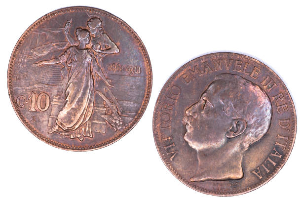 istock 10 Cent. Vittorio Emanuele III - Italian Coin 646398468