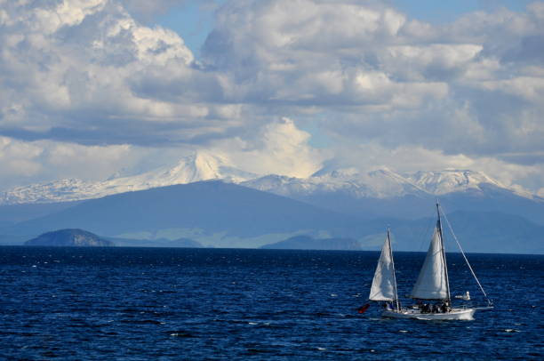 istock Boat on Lake Taupo 646424792