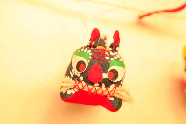 istock traditional hand made cloth tiger toy 646425366