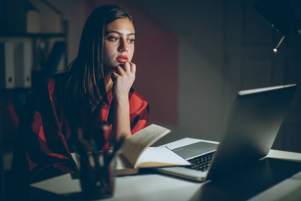 istock Young woman at home 646435412