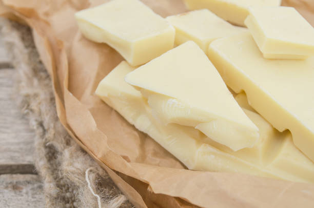 Pieces of cocoa butter