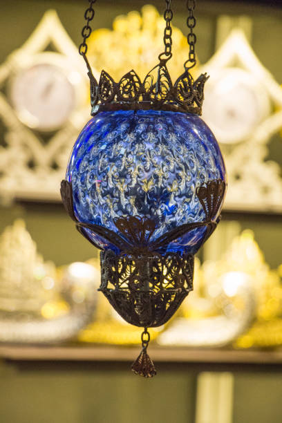istock Old style ceiling lamps for interior decoration 646479500