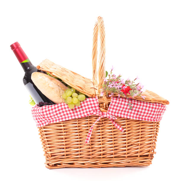 istock picnic basket with food 646494524