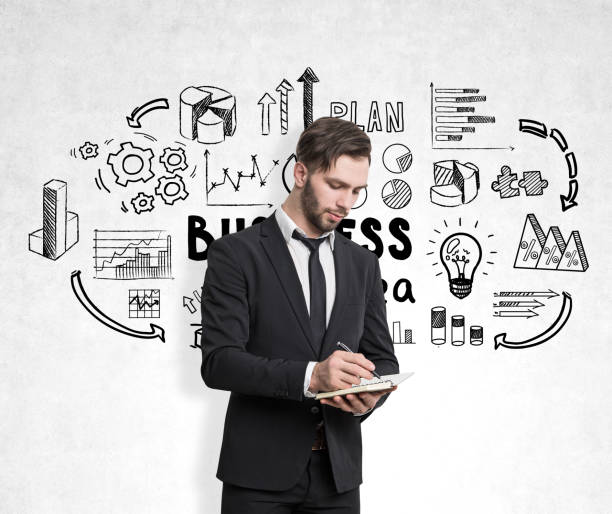 istock Man with paper, business idea, close up 646504298