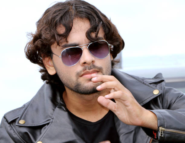 istock Handsome Young Boy With Beared Wearing Sun-Glass 646530746