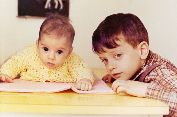 istock Vintage new baby sister 646546790