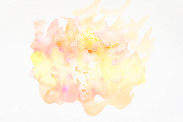 istock Abstract hand painted watercolor background on paper. texture for creative wallpaper or design artwork. 646554556