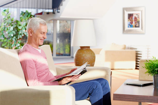 istock Senior man enjoy his free time 646559684