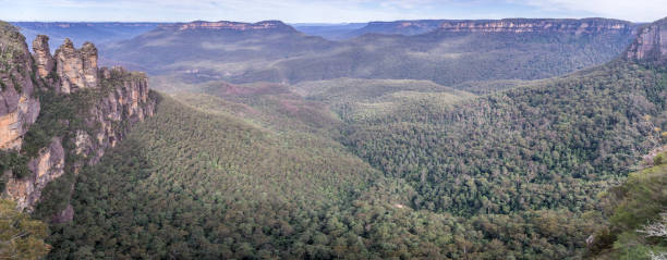 istock Three Sisters rock formation in Blue Mountains National Park, Australia 646571588