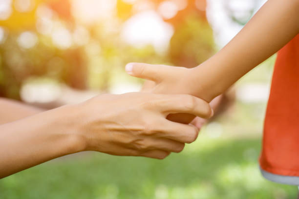 istock Happy couple holding hands in the sunset 646588618