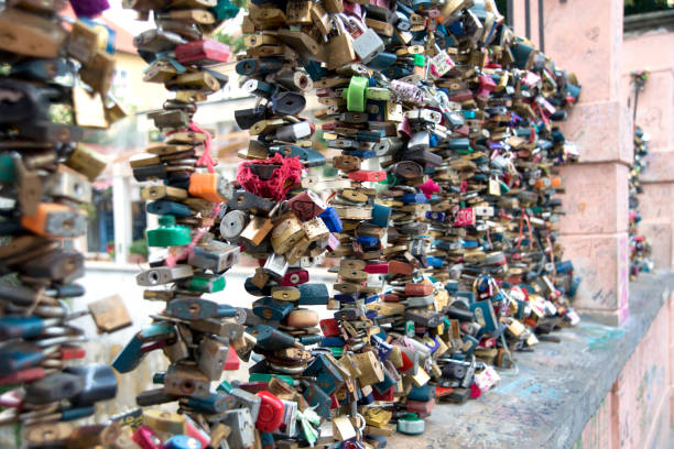 istock Love locks in Prague. 646607582