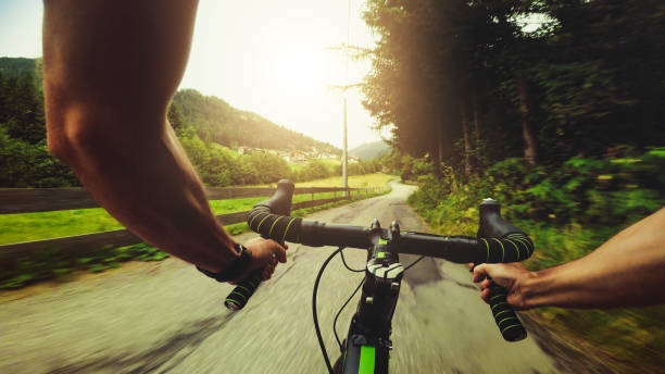 istock POV riding a road racing bicycle on the mountain 646615078
