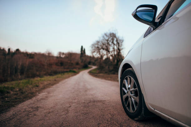 istock Car in the countryside 646677542