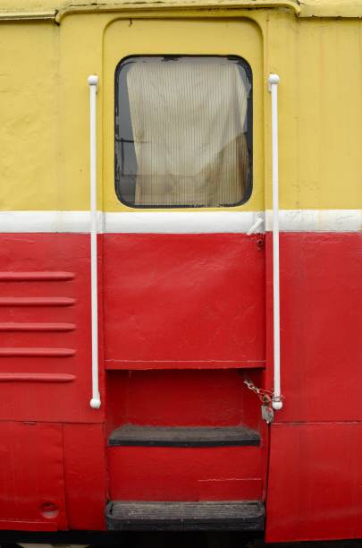 istock The iron door of the train. 646699312