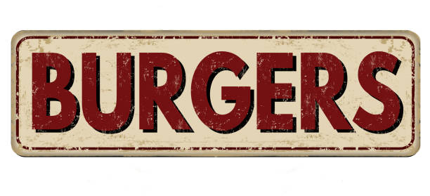 istock Burger zone vintage rusty metal sign 646716982