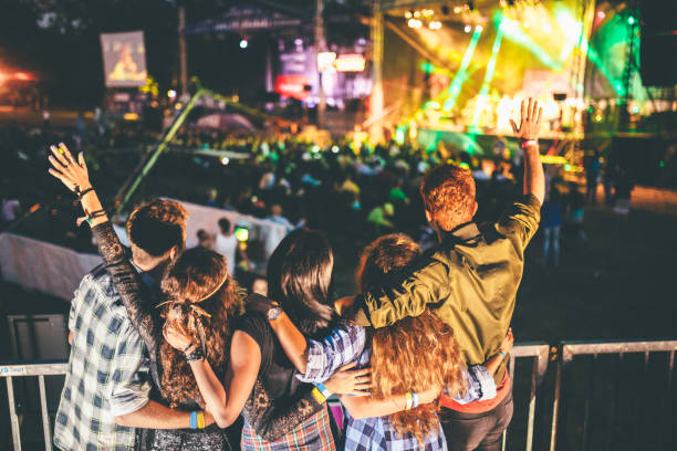 istock Cheering on their favourite band 646726226