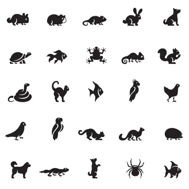 Vector illustration of Pets Icon Set