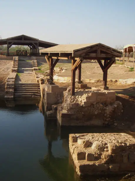 The sight where Jesus was baptised by John the Baptist at Bethany Beyond the Jordan.