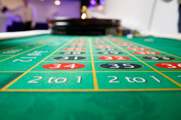 istock casino roulette green table 646733790