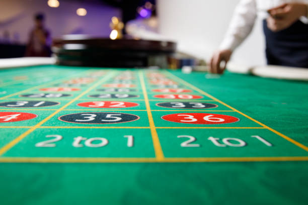istock casino roulette green table 646734226