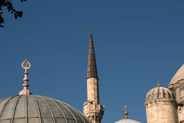 istock Minaret of Ottoman Mosques in view 646737078